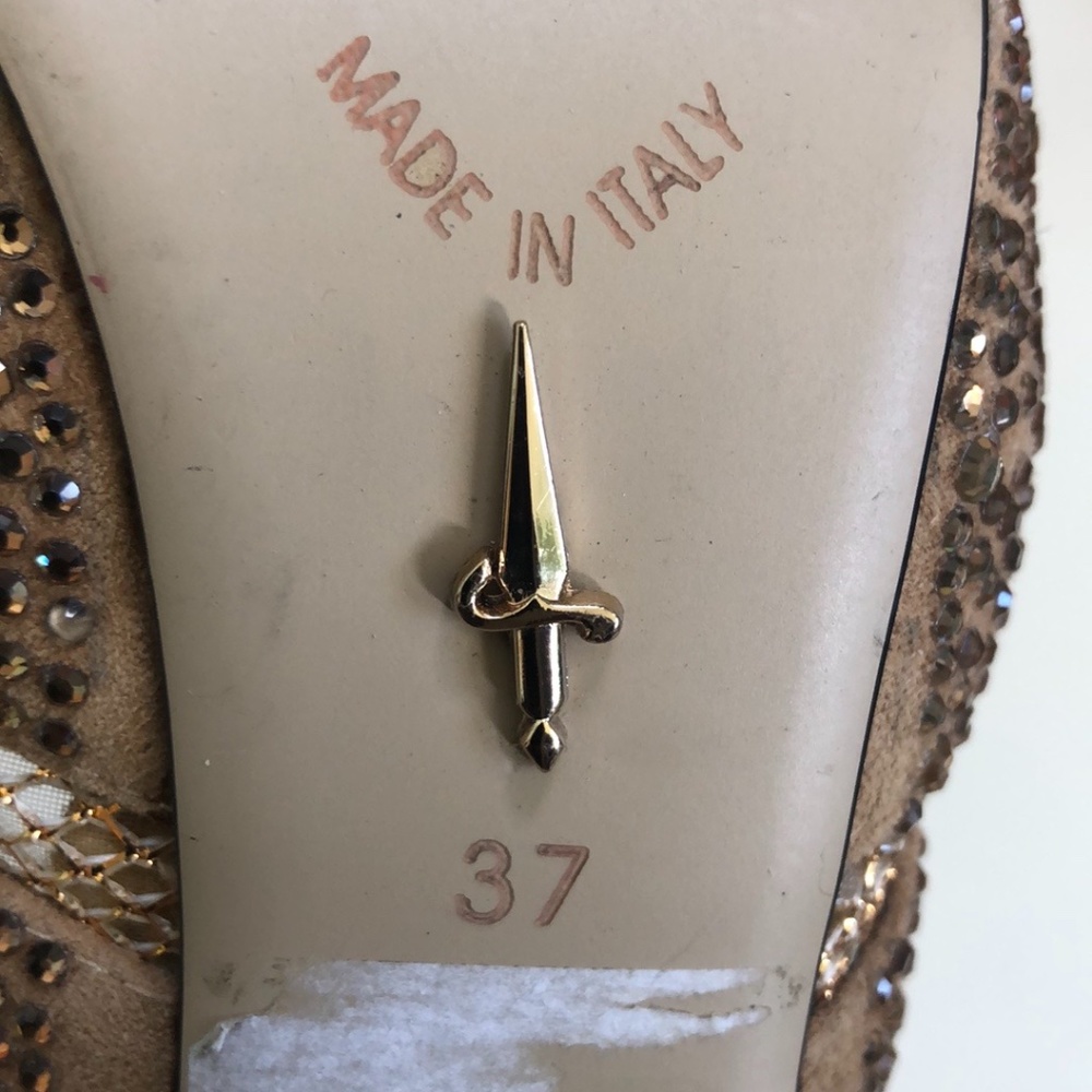 Cesare Paciotti Women's brown/rhinestone shoes - Picture 11 of 11